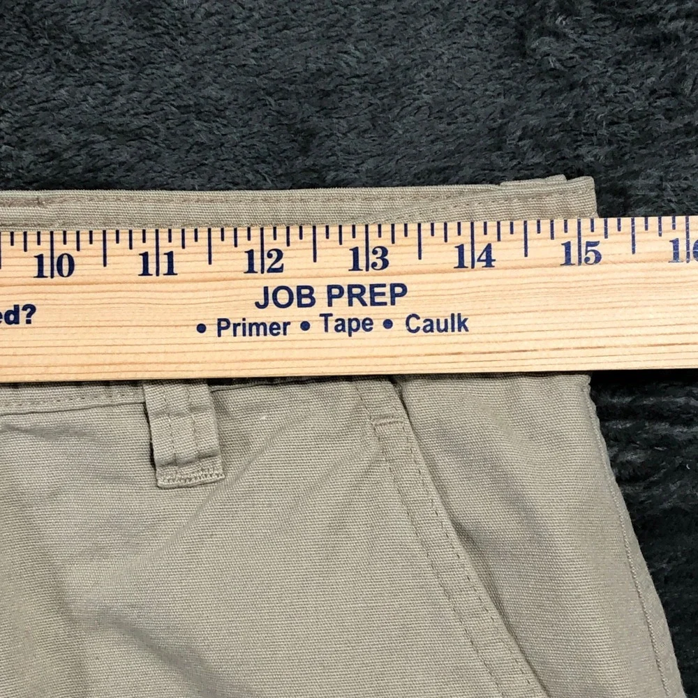 Chaps Cargo Shorts Mens 29 Tan Khaki Cotton‎ Canvas Multi Pocket WPL-125